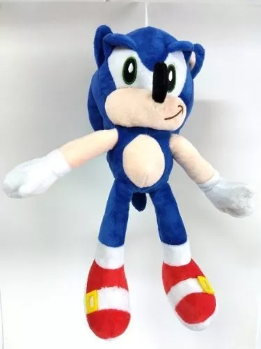 Boneco Pelúcia Sonic Grande 30 Cm Antialérgico