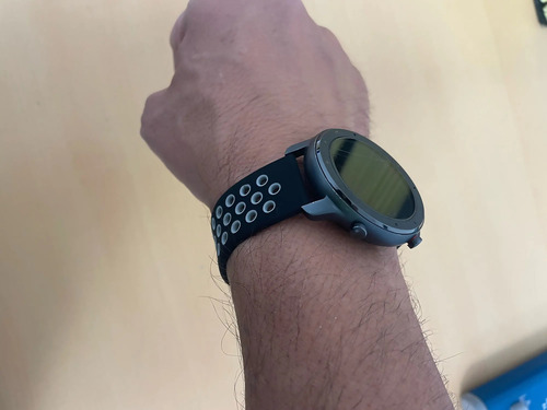 Correa Transpirable Para Smartwatch Lige Sport Bw0220a Negro/gris 2.2 Cm