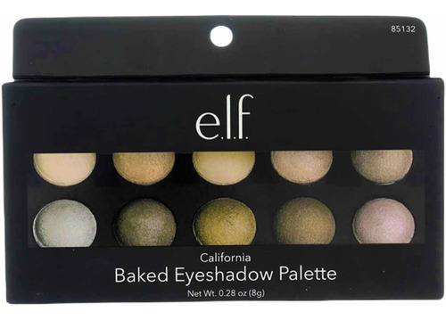 E.l.f. Baked Eyeshadow Palette, California, 8 G El-0000081