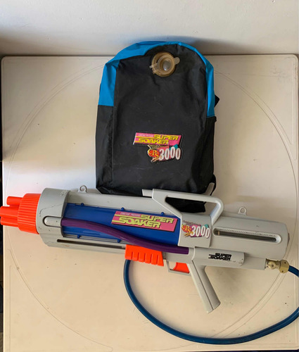 Super Soaker Cps 3000 Con Mochila 1997 Larami Hasbro (Usado)