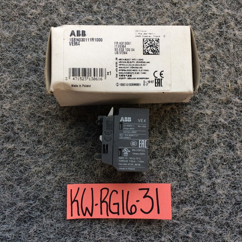 Abb Locking 1sbn030111r1000 Vem4 Mech/electric Locki Ccr