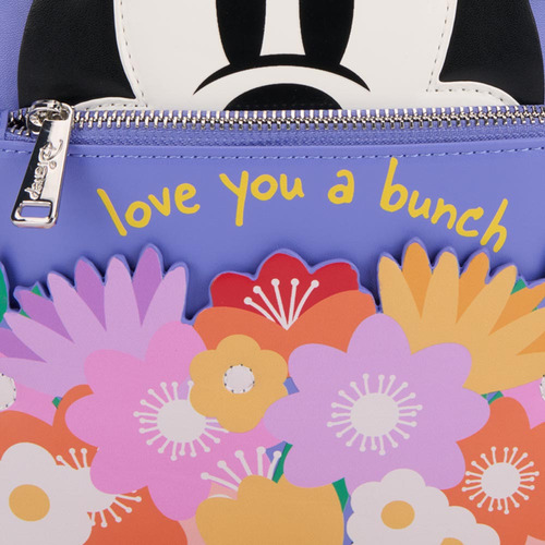 Mochila Backpack Cierre Minnie Mouse Minnie Mb13 Lila