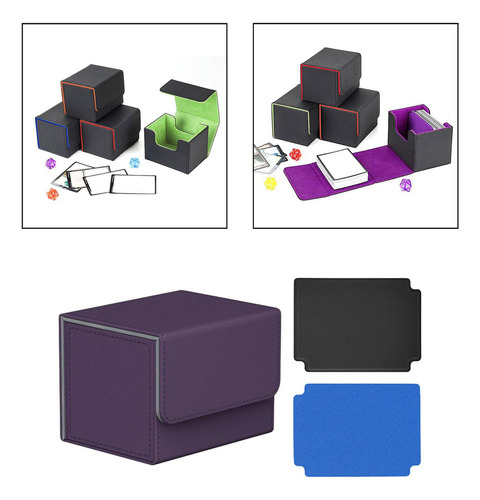 M Caja For Baraja De Cartas Coleccionables, Morada