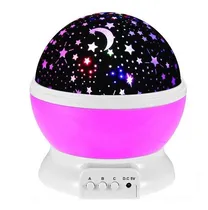Comprar Lampara Veladora Proyector Niños Estrellas Luna Luz Usb Dsi