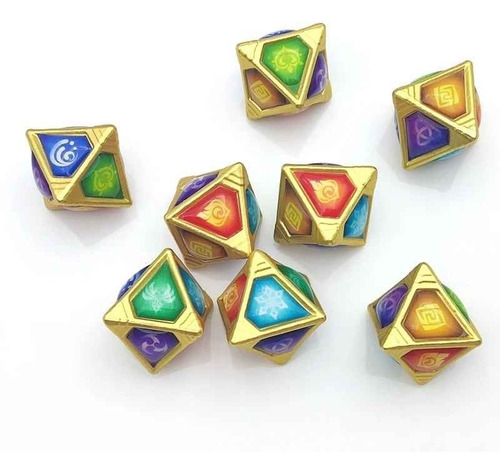 Dados Invocacion De Los Sabios Genshin Impact (juego X 6)