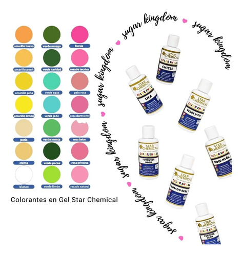 Colorantes Comestibles En Gel Star Chemical 30gr