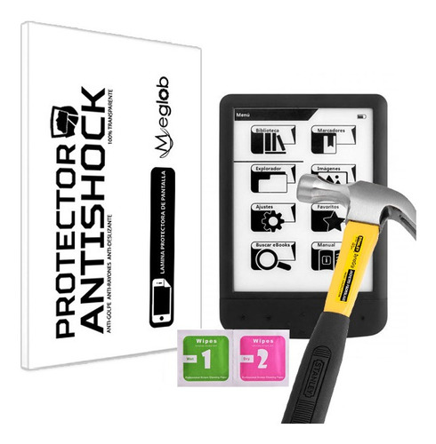 Protector Pantalla Anti-shock Woxter Ebook Scriba 190 Pearl