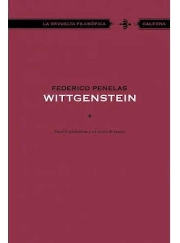 Libro Wittgenstein De Federico Penelas