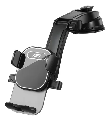 Soporte Celular Iey® P/ Auto Con Sopapa Brazo Extensible 360