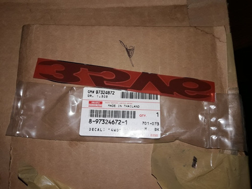 Emblema 3.5v6 3.5 V6 Luv Dmax 8-97324672-1 Original Isuzu Gm