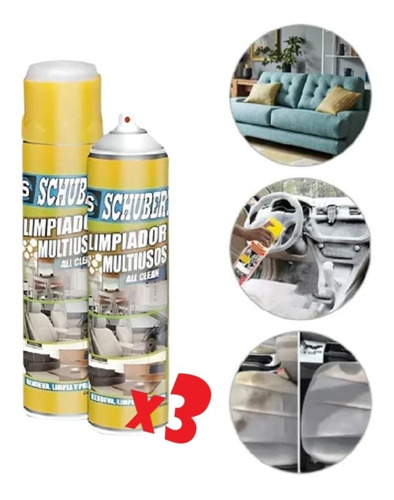 3 Limpiador Multiusos Schubert De 650ml Autos, Muebles Pack