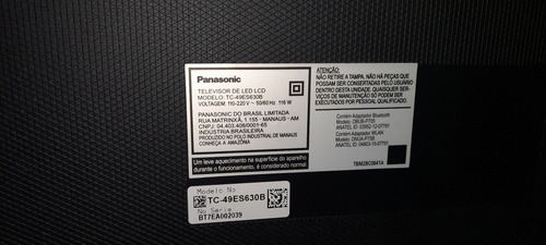 Imagem 2 de 3 de Tv Panasonic Com Defeito