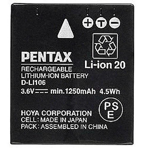 Pentax D-li106 Rechargeable Lithium-ion Battery Pack (3.6v,