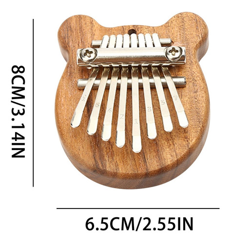 V 8 Teclas Mini Kalimba A984 Piano De Dedo Pulgar Exquisito