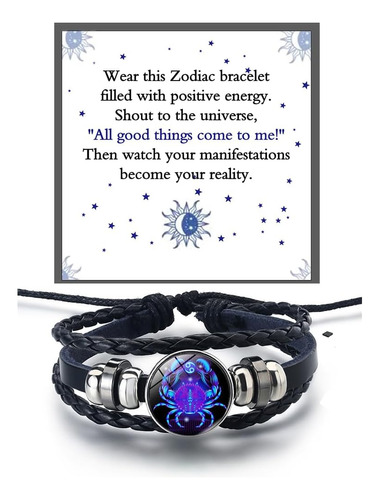 Liu Jun Pulsera Espiritual Con Signos Del Zodíaco Para Mujer