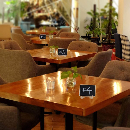 30 Piezas Mini Pizarra De Madera Para Bodas Con Números De M