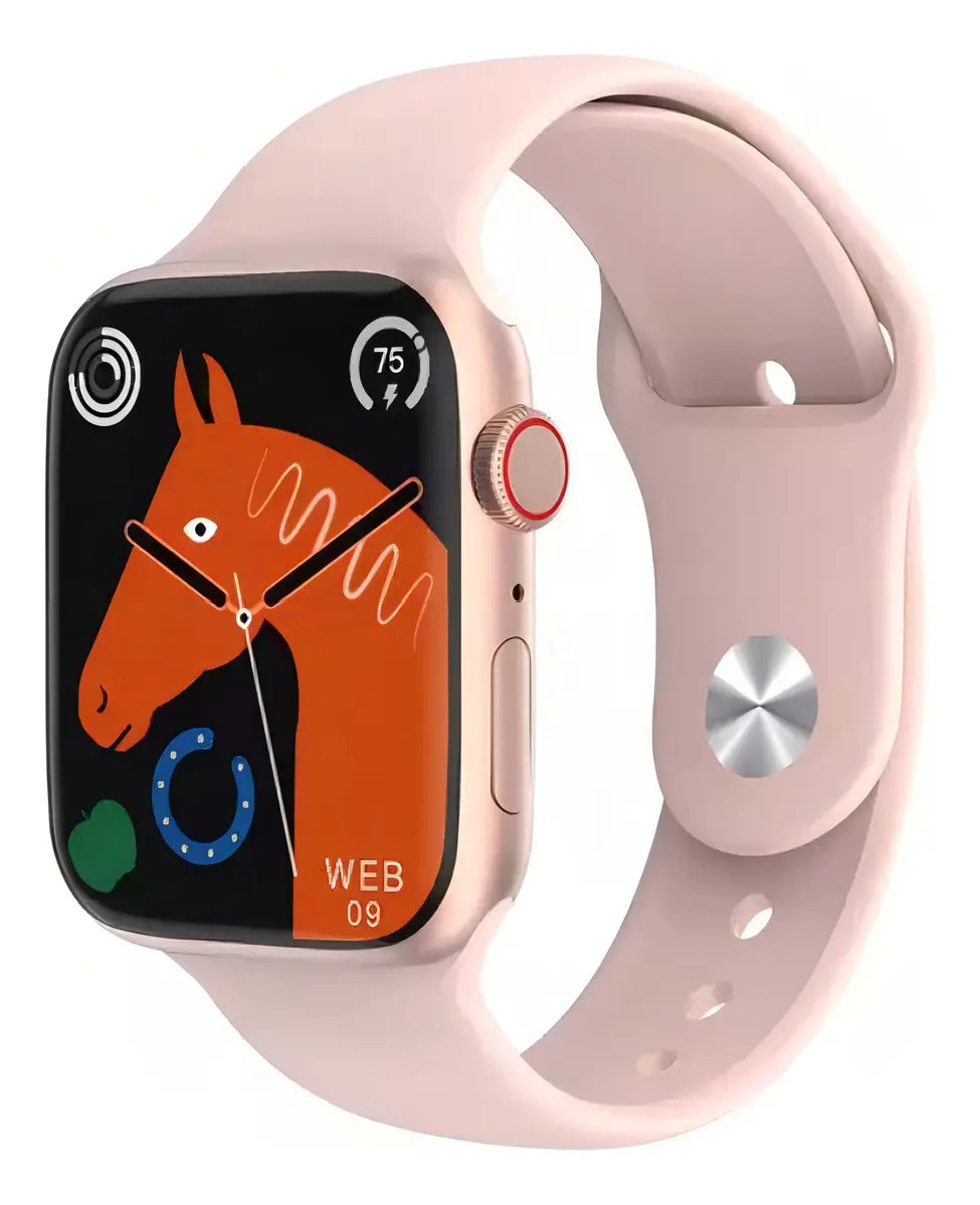 Smartwatch Microwear W59 Pro Series 9 Rose Gold Tela 2" GPS Bluetooth Silicone