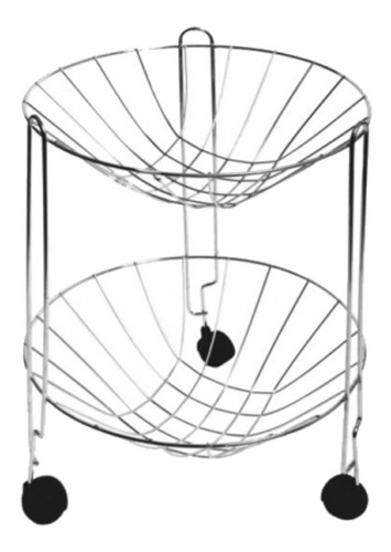 Fruteira De 2 Andares Redonda 30x30cm