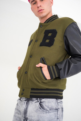 Campera Bomber Tipo Universitaria B1