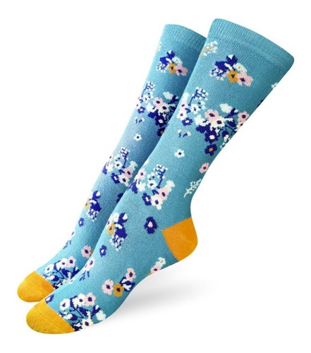Pack De 6 Pares Medias Elemento Largas Mujer Estampas Cuota