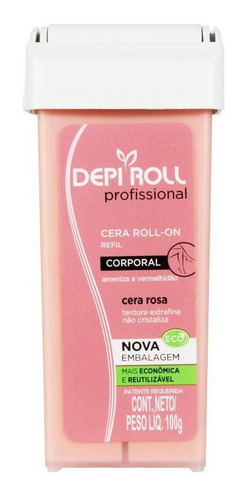 Cera Depil Depiroll 100g-rf Rosa