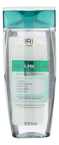 Agua Micelar Piel Mixta Hidra Total 5 L´oréal Paris 200ml