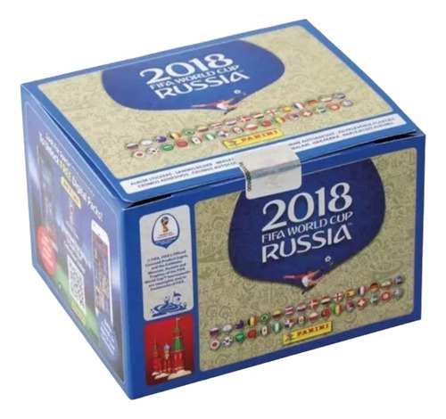 Caja De 100 Sobres Mundial Rusia 2018 De Panini.