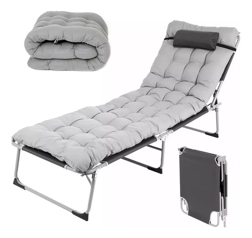  Cama Portatil Plegable De Reforzado Con Colchon Desmontable