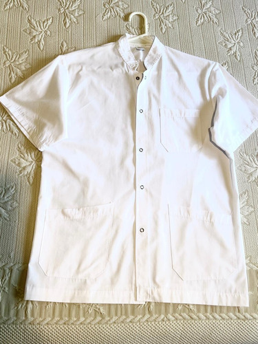 Chaqueta Mao Hombre Blanca Manga Corta Startex