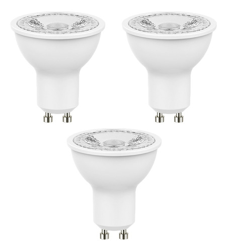 Ampolletas Led Gu10 Dicroica 5,8w Luz Fría O Cálida X3 U