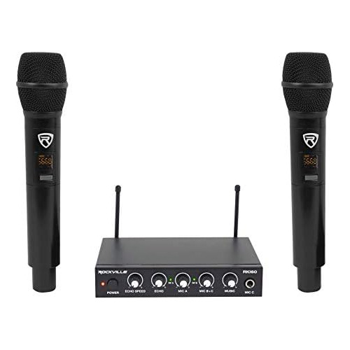 Interfaz De Micrófono Inalámbrico Dual Uhf Rki60 Kara...