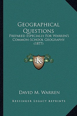 Libro Geographical Questions: Prepared Especially For War...