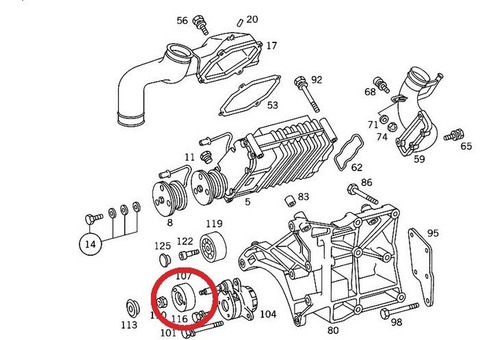 Polia Lisa Correia Ar Condicionado Mercedes C280 1993 A 2000