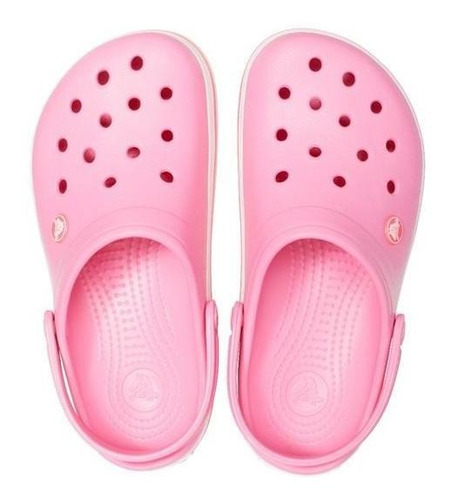 Imagem 3 de 5 de Crocs Crocband - Pink Lemonade/white