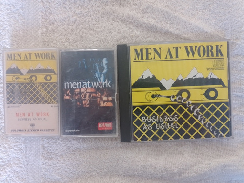 Cd Men At Work Cassette Lote Onda Inxs Police Duran Mode U