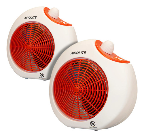 Pack X2 Termoventilador Ht 2014 R Color Blanco/rojo