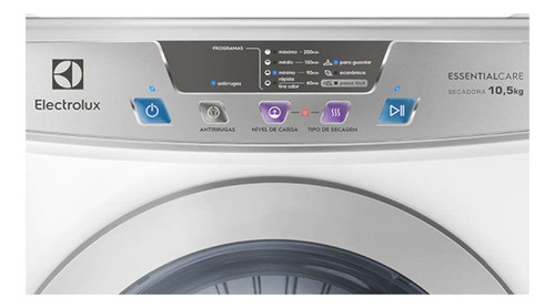 Secadora Electrolux Turbo Seca Compacta Branca 10,5kg 220v