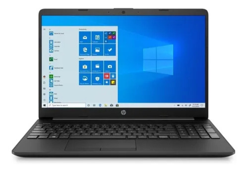 Imagen 1 de 3 de Notebook HP 15-DW1080LA negra 15.6", Intel Celeron N4020  4GB de RAM 1TB HDD, Intel UHD Graphics 600 1366x768px Windows 10 Home
