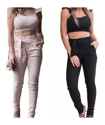 Calça Social Cintura Alta Skinny Clochard Laço Feminina Moda | Mercado Livre