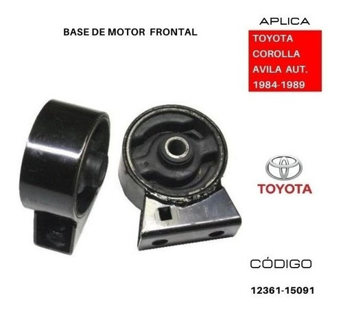 Base De Motor Frontal Toyota Corolla Avila 1984-1989