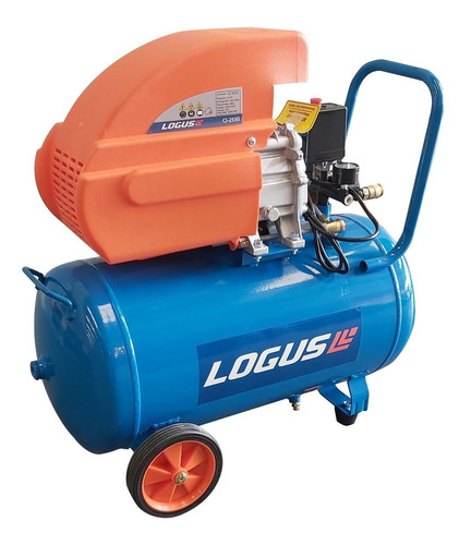 Compresor de aire eléctrico portátil Logus CL-2550 monofásico 50L 2.5hp 220V 50Hz azul