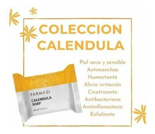 Jabón De Caléndula 125 G. Farmasi