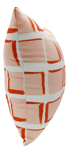 Set 4 Cojines Decorativos 45 Cm Relleno Cierre Sala Cama Naranja Claro Diferentes Diseños