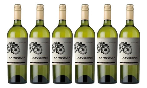 Vino La Poderosa Sauvignon Blanc X750cc Caja X6