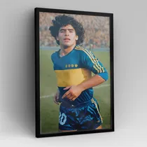 Comprar Cuadro Diego Armando Maradona Boca Juniors 40x30 Cm C\u002Fvidrio