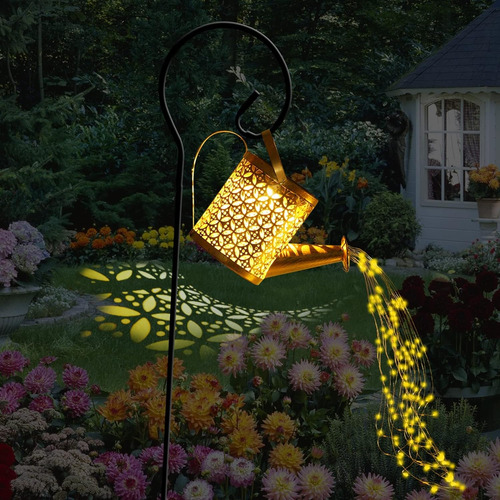 Solar Watering Can With Lights, Small Outdoor Solar Lanterns