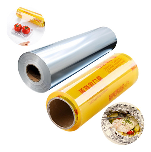 Rollo Alusa Film 300mtx30cm + Papel Aluminio Foil 100mtx30cm