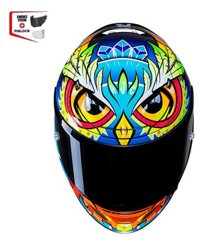 Capacete Hjc Rpha 12 Preto Fosco Visor Fume E Pinlock Brinde