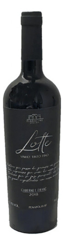 Vinho Cabernet franc Vinhos Finos Lotte 2018 adega Vinicola Ferracini 750 ml