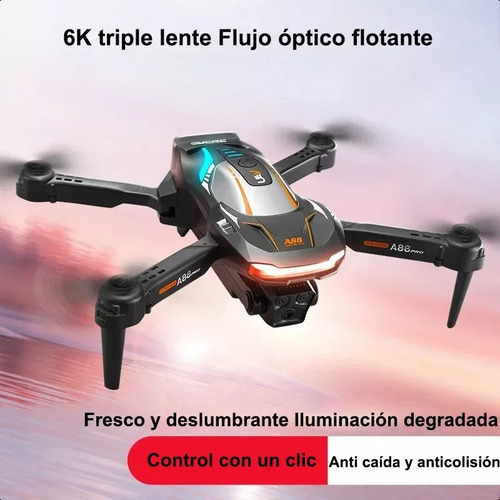 Drone A88 Pro Plegable 4k + Estuche | Fpv Y Batería Extra